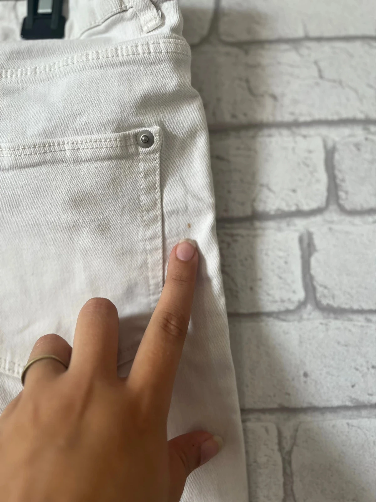 Pantacourt skinny blanc Kiabi – Taille 40 – bon état – photo 5